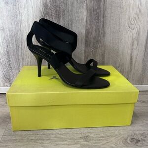 DKNY Strappy High Heel Pump Sandals Womens Size 6.5 Black Open Toe stiletto